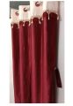 Silk Jhalar Maroon Window/Door Curtain 1 Pcs (Size 4F×6.5F). 