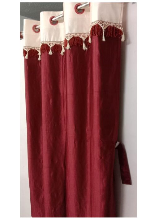 Silk%20Jhalar%20Maroon%20Window/Door%20Curtain%201%20Pcs%20(Size%204F%C3%976.5F)%20-%20Image%207