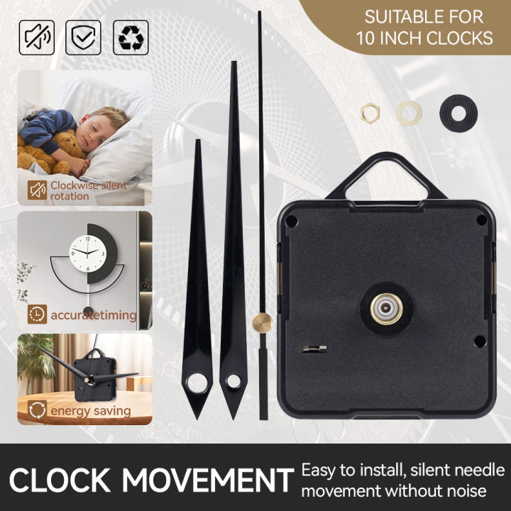 DIY Quartz Clock Movement Kit Compatible With10in Clocks Can Be Used To