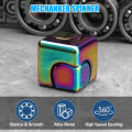 Metal Cube Spinner Fidget Toy Fingertips 3D Puzzle Gyro Gear Sensory Anti Stress Relief Educational Games for Kids Adults. 