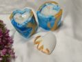 2pc Heart shape Customize Scented Candles looking Amazing with Gold Art For Home Decor and Gift Packs. 