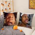 Funny Anchor iShowSpeed Pillow Case Silky Short Plush with Invisible Zipper Dustproof Sofa Cushion Cover for Home Decor. 