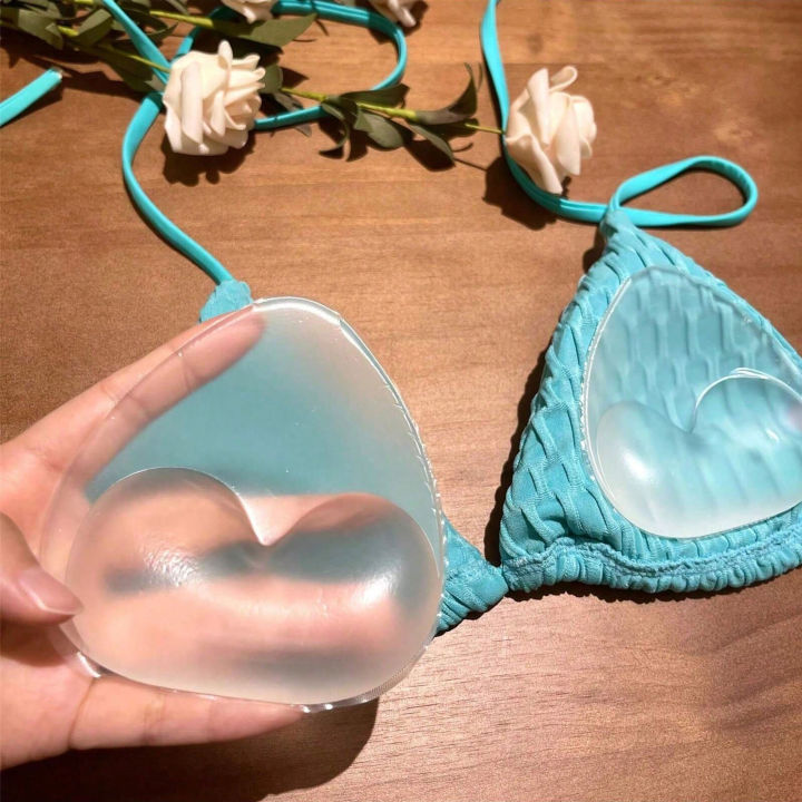 1%20Pair%20of%20Invisible%20Bikini%20Self-Adhesive%20Thickened%20Waterproof%20Bra%20Pads,%20Cute%20Strapless%20Triangle%20Silicone%20Breast%20Pads,%20Lift%20and%20Gather%20Silicone%20Bra%20Inserts%20-%20Image%203