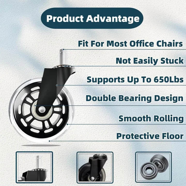 5PCS%20Universal%20Mute%20Caster%2050KG%20Wheel%2010mm%2011mm%20Replacement%20Office%20Chair%20Swivel%20Rollers%20360%20Degree%20Wheels%20Furniture%20Hardware%20-%20Image%205