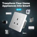 MOES Star Ring Tuya ZigBee Smart UK Wall Socket Energy Monitor Indicator App Remote Control Voice Cotrol Alexa  Home. 