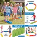 6PCS Anti-slip Wavy Pattern Balance Training Beam, Indoor & Outdoor Kids Gymnastics Fitness Toy, Balance Coordination Strength.