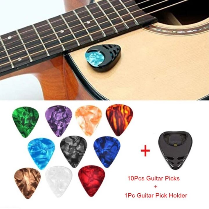 10 Pcs Guitar Thumb And Index Finger Pick Mediator Cellul Ul Thumb Random Color Guitar Accessories