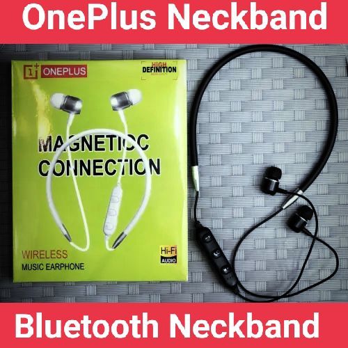 One Plus Neckband,High Quality Sound, OnePlus Wireless Music magnetic Earphones,