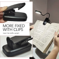 Adjustable LED Clip-On Desk Lamp Battery Powered Flexible Study Reading Battery Learning Book Lamp Portable Bedroom Light. 