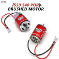 RCXAZ 540/550 Pro Brushed Motor Replacement Parts for 1/10 RC Crawler Axial SCX10 TRX4 TRX6 RC Car Boat. 