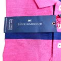 Marks & Spencer Pure 100% Cotton Polo T Shirt Half Sleeves T Shirt For Men & Boys New Arrival Fashion Pink Blue Stripes. 