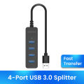 Elough 4 Ports USB HUB 3.0 High Speed Multi USB 3.0 Splitter Type c USB 2.0 Expander Power Adapter For PC Computer. 