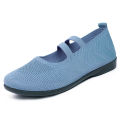 Women's Breathable Knit Sneakers Casual Ballet Flats Mary Janes Lightweight MeshFemale Dress Flats Shoes Footwear Summer.