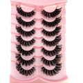 New 7Pairs Cat Eye Lashes Fluffy Faux Mink Lashes 8D Wispy Lashes Pack Dramatic Long Thick Volume Eyelashes False Eyelas. 