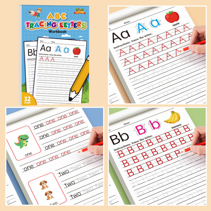 32-Page%20Children's%20Handwriting%20Practice%20Book,%20English%20Alphabet%20Letters,%20Tracing%20and%20Writing%20Pen%20Control%20Training%20Book,%20Children's%20Early%20Education%20Workbook,%20Learning%20to%20Write,%20Suitable%20for%20Home%20and%20School%20Writing%20Aids%20-%20Image%203