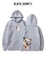BLACK HAWK’S WEAR NEW TRENDY WINTER COLLECTION PREMIUM QUALITY FRONT BACK CUP AND BEAR PRINTED HOODIES FOR MENS ANS BOYS. 
