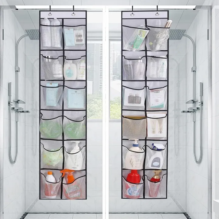 12%20Pockets%20Over%20the%20Door%20Shoe%20Organizer%20Large%20Mesh%20Pockets%20With%202%20Hooks%20Transparent%20Fabric%20Shoe%20Rack%20Storage%20Bag%20For%20Bedroom%20-%20Image%205