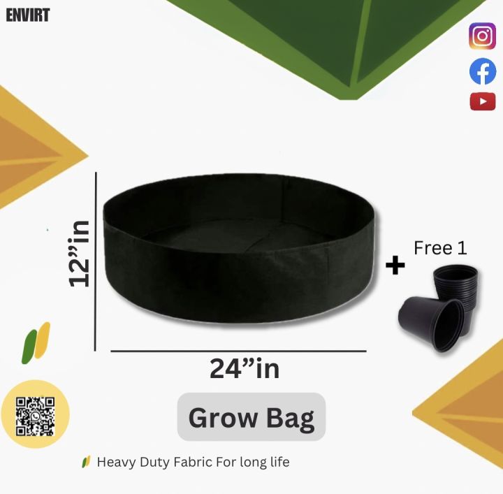 Circular Grow bag for Plants | Heavy duty Fabric | Envirt