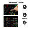 Candlestick Patterns Leather Desk Pad Mouse Protector Non-Slip Large Mouse Pad Home &Office Desk Mat PU Leather Laptop Desk Pad.
