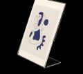 Customize Desktop QR code stand brochure stand Leaflet display stand for desktop 8"x6" Menu display. 