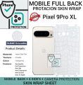 GOOGLE PIXEL 9 PRO XL Back 360 Protection skin wrap with sides and camera protection premium quality skin wrap full cover wrap sheet for google pixel 9 pro xl. 