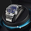 2 Slots Watch Winder for Automatic Watches Watch Box Automatic Winder Use USB Cable for Men with Quiet Motor. 