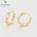Xuping Jewelry Hot Sales High Quality Charm Popularity Circle Light Gold Color Hoop Earrings for Women Christmas  X000804253. 