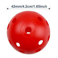 50pcs Golf Practice Ball 42mm 26 Hole Indoor Plastic Golf Ball PE Material Children's Hole Toy Ball JQ58962. 