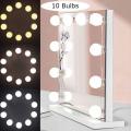 Vanity Light LED Bulbs For Mirror |Vanity Mirror Light LED Bulbs For Makeup Mirror Stand (10 Bulbs) | Portable Super Bright Mirror Studio Glow 3 Mode Vanity Led Bulb White, Off White & Yellow With 10 Bulbs. 
