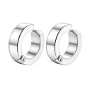 2x Stainless Steel Silver Non-Piercing Magnetic Bali Stud Earring For Men. 