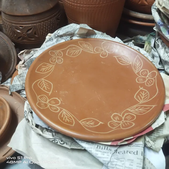 Clay%20Plate%20Eating%20Plate%201%20Piece%20Dinner%20Set%20Pura%20Matir%20Plate%20-%20Add%20A%20Rustic%20Touch%20To%20Your%20Dining%20Experience%20With%20This%20Clay%20Plate%20-%20Image%202