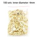 1 Set 1/4 Inch Grommet Eyelet Plier Set, Eyelet Hole Punch Pliers Kit With 100 Metal Eyelets, Grommet Tool Kit For Leather Cloth.
