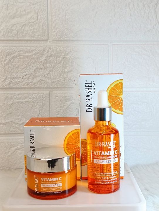 Dr.Rasel Vitamin-C Face Serum & Night Cream-2 pcs Combo | Daraz.com.bd