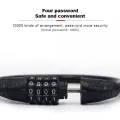 4 Digital Code Bicycle Cable Lock Anti-theft Alloy Steel MTB Road Bike Cable Code Combination Password Lock Security Padlock. 