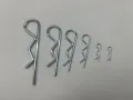 100PCS Cotter Pins r pins - Sturdy & Durable Alloy Steel - R- Shaped Heavy Duty Cotter Pin Assortment Kit in 6 Different Sizes. 