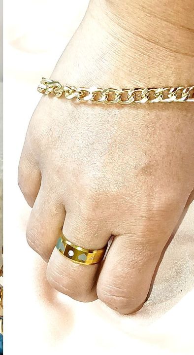 Amazing%20Men's%20Wedding%20Deal%20-%20Fashion%20High%20Quality%20Luxurious%20Golden%20Stainless%20steel%20Dial%20Analog%20Stainless%20steel%20Golden%20Straps%20Watch%20+Stainless%20steel%20Golden%20Chain%20Braclet%20+Titanium%20Stainless%20steel%20Golden%20oneStone%20Forever%20Heart%20Logo%20Ring%20For%20Men%20&Boys%20-%20Image%204