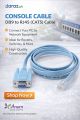 1Pcs 1.5M RJ45 Ethernet to RS232 DB9 COM Port Serial Female Network Adapter Flat Blue Cable. 