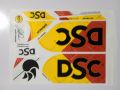 New 3D 2024 DSC RED & YELLOW Edition Cricket Bat Sticker For Professional Players. 