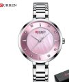 Current high quality square stainless steel analog watch for Women.