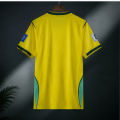 Brazil FIFA World Cup Jersey – Classic Yellow Football Fan Kit (A+ Grade Fabric). 
