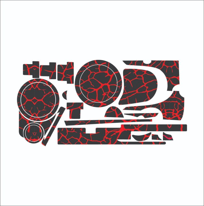 Printed PVC Engine stickers for cg125