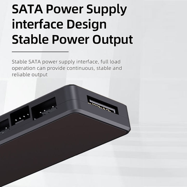 TEUCER%201-to-8%20Channel%20ARGB%20&%20PWM%20Fan%20Hub%20-%205V%20Addressable%20RGB%20Controller%20for%20PC%20CPU/Case%20Fans%20-%20Image%202