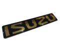 Isuzu logo car sticker label Gold color front shift D max all new 2012 2013 2014 2015 2016 2017 2018 2019 quick delivery. 