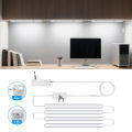 DC12V Touch On/Off Under Cabinet Light Dimmable Aluminum LED Lamp, 1-5PCS Series Connection Bar Lights With EU/US Power Adapter. 