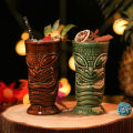 Hawaii Ceramic Tiki Mug Creative Cocktail Cup Easter Island Bar Tool Halloween Gift for Festival party drinks Cups. 