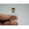 Glass bottle with cork lid (2-3 min.) mini glass bottle, cork lid, glass jar, mini glass jar, mini bottle. 