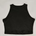 Yoga Vest Women Gym Sports Black White Crop Tops Seamless Streetwear Knit Workout BreathableTank Top Female Without Pads. 