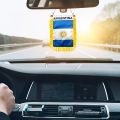 1pc Argentina ARG AR Window Hanging Flag 3x4 In Mini Flag Banner Car Rearview Mirror Decor Fringed Hanging Flag with Suction Cup.