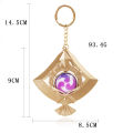 Genshin Impact Yae Miko Electro Vision Keychain Big Size Luminous Double Sided Pendant Keyring Cosplay Accessories Props. 
