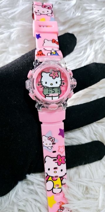Kids%20Girls%20Kitty%20Watch%20Spinner%20Lighting%20Musical%20Cool%20Fun%20Watch%20-%20Image%205